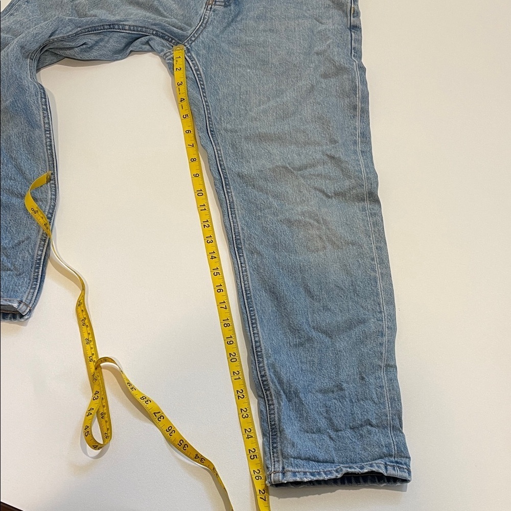 Everlane O-S Boy Friend Relaxed Fit Light Blue Denim Jeans - Picture 2 of 7